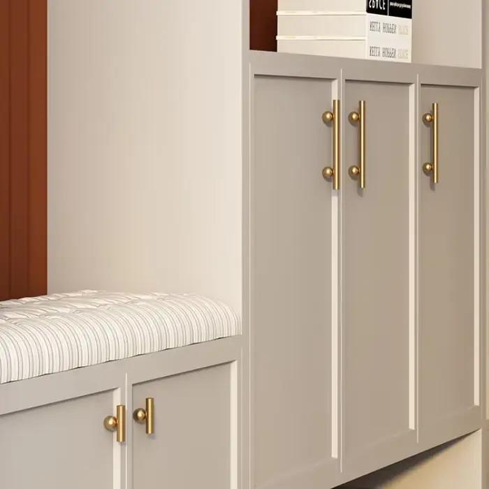 Poignée d'armoire en laiton créative