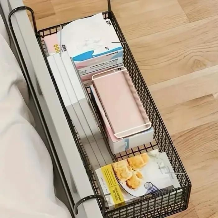 Panier de rangement de chevet en fer
