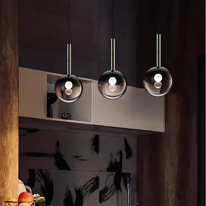 Italie chambre chevet lustre lumière luxe haut de gamme relevable Style italien Simple balayage à la main gradation barre suspension ligne lampe