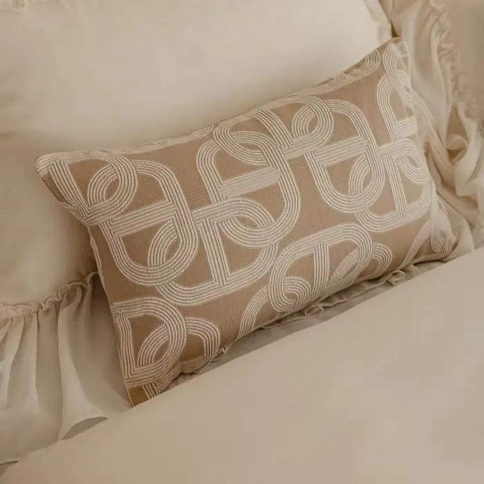 Couvre-lit Jacquard Géométrique Haut de Gamme