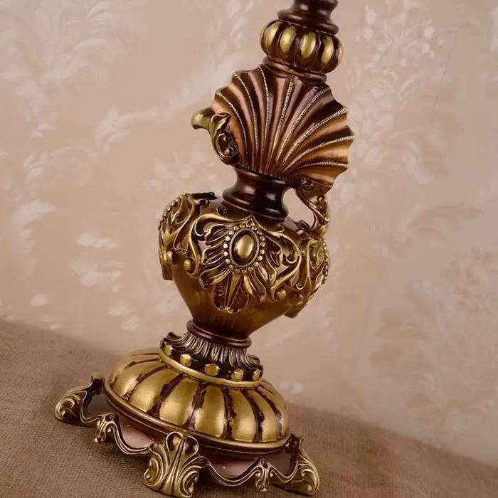 Lampe de table de chevet de chambre à coucher de style européen