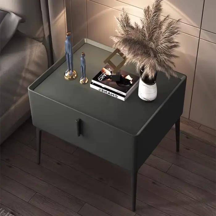 Rangement décor Table De nuit tiroir moderne chambre à coucher