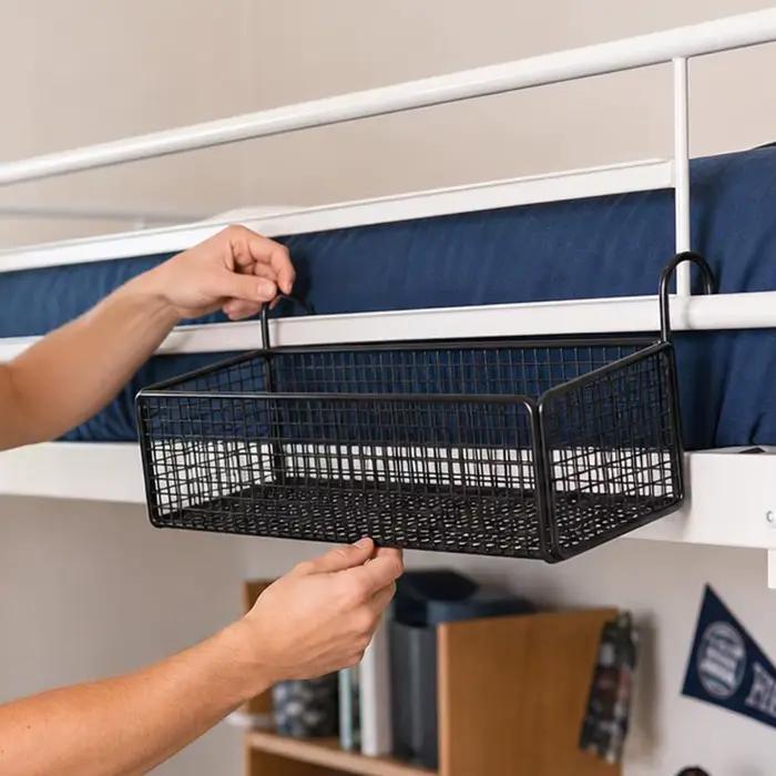 Panier de rangement suspendu pour lit