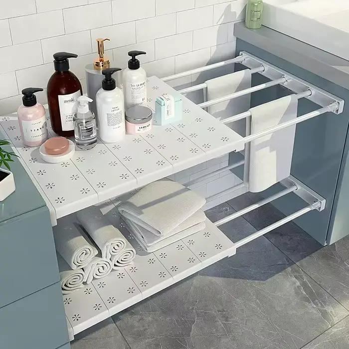 Étagères de rangement de garde-robe réglables