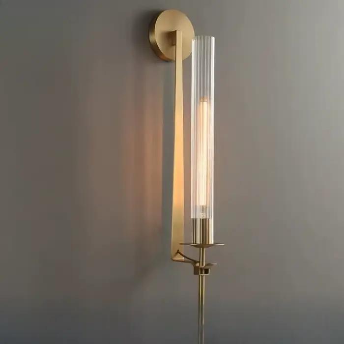 Lampes murales en verre pour chambre à coucher, chevet, hôtel, luminaires modernes, éclairage décoratif d'ambiance, luminaire pour la maison