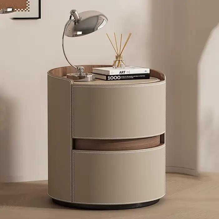 Tables de chevet rondes pour chambre à coucher