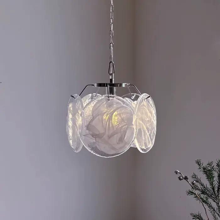Lustre en verre coloré de Murano français, lampe suspendue de style médiéval italien pour table de chevet, couloir, entrée, décoration intérieure