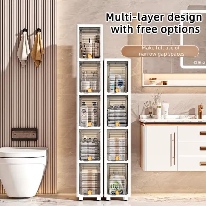 Armoire étroite de 19cm avec couvercle rabattable