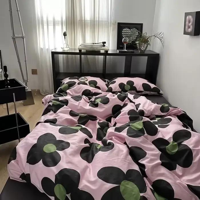 Parure de lit rayée pour garçons et filles