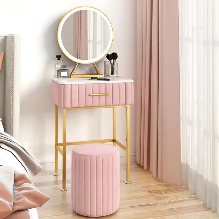 Coiffeuse de rangement de bijoux nordique pour filles