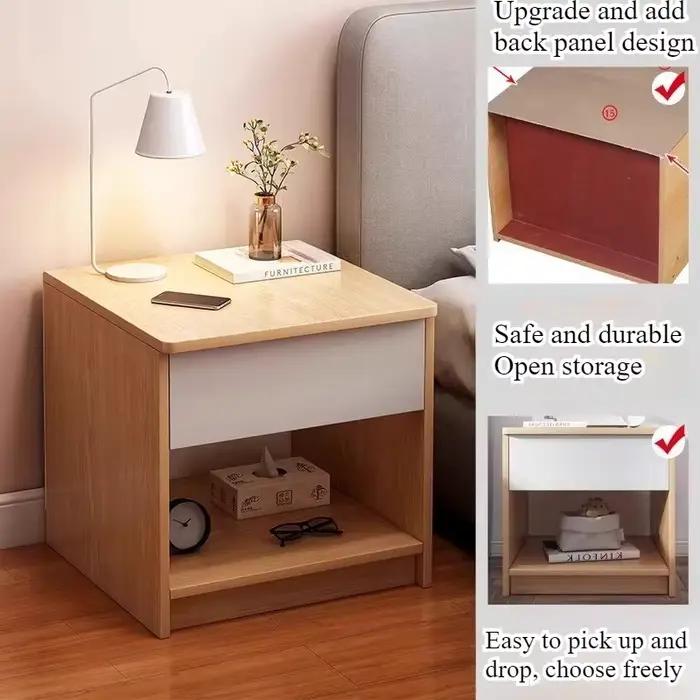 Table de chevet moderne et simple pour chambre à coucher