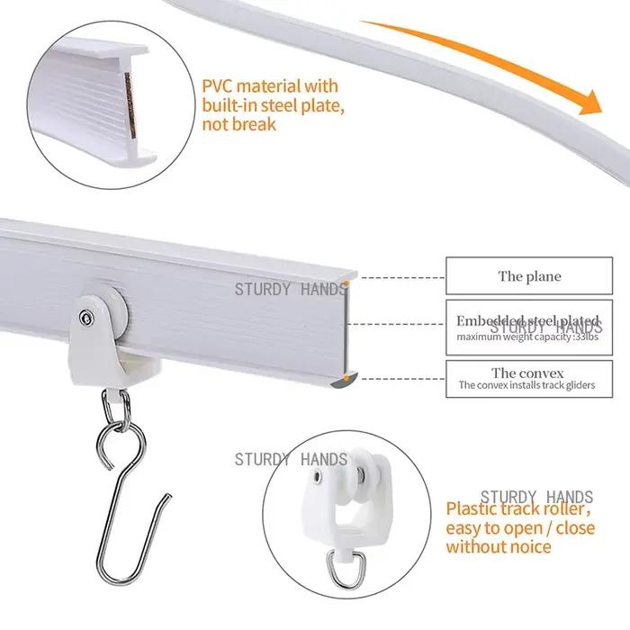 Rideau Flexible et pliable de 1 à 6M