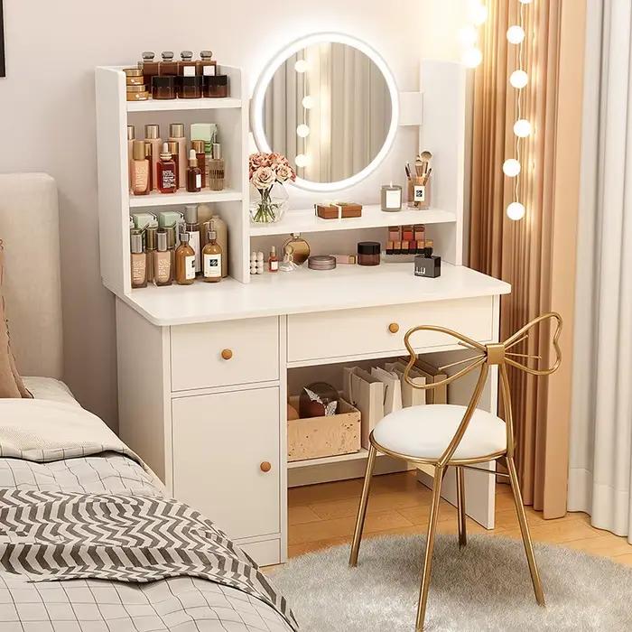 Commode de chambre à coucher moderne et simple avec rangement intégré