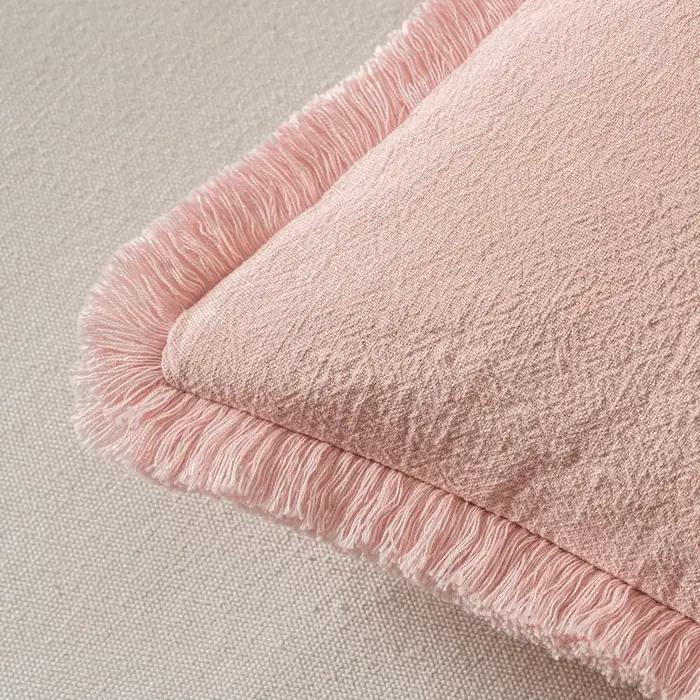 Housses de coussin décoratives roses