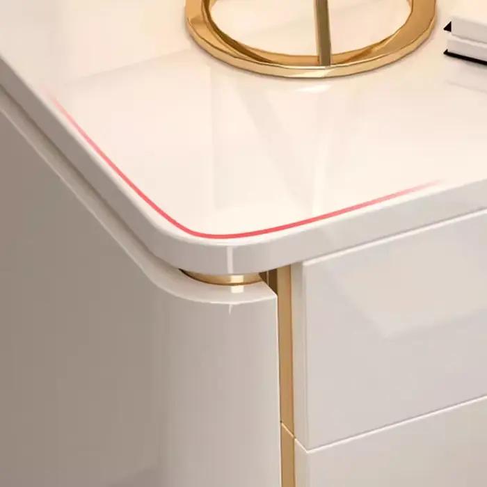 Tables de chevet de luxe tendance, classiques européennes, modernes et haut de gamme, simples et élégantes, Meble Do Pokoju, meubles de chambre à coucher