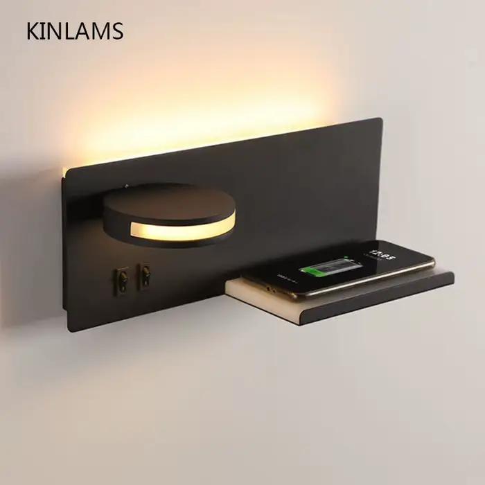 Lampe murale à chargement sans fil