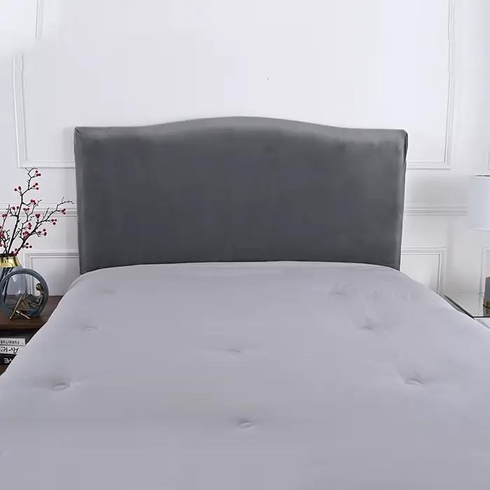 Housse de tête de lit élastique en velours