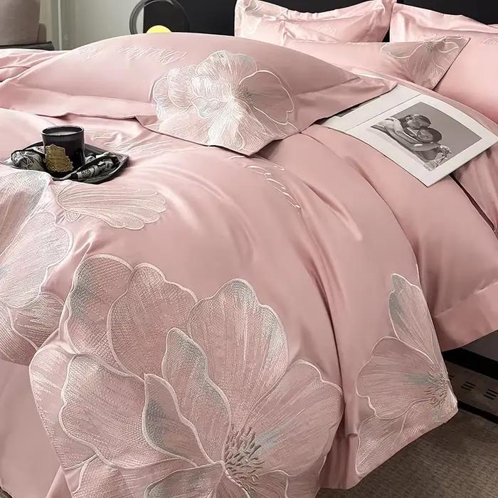 Housse de couette en coton pur à longues fibres