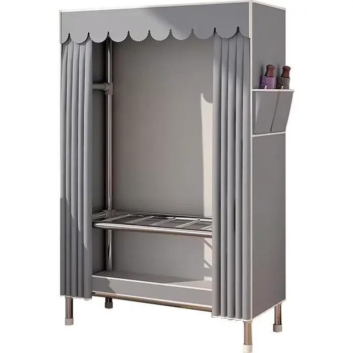Chambre à coucher location armoire Portable vêtements placard dortoir petite