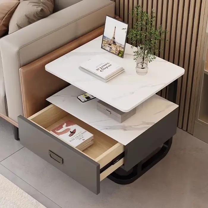 Table De nuit nordique moderne Glamour beauté exquise rangement De chevet tendance européen élégant Mesitas De Noche meubles De chambre
