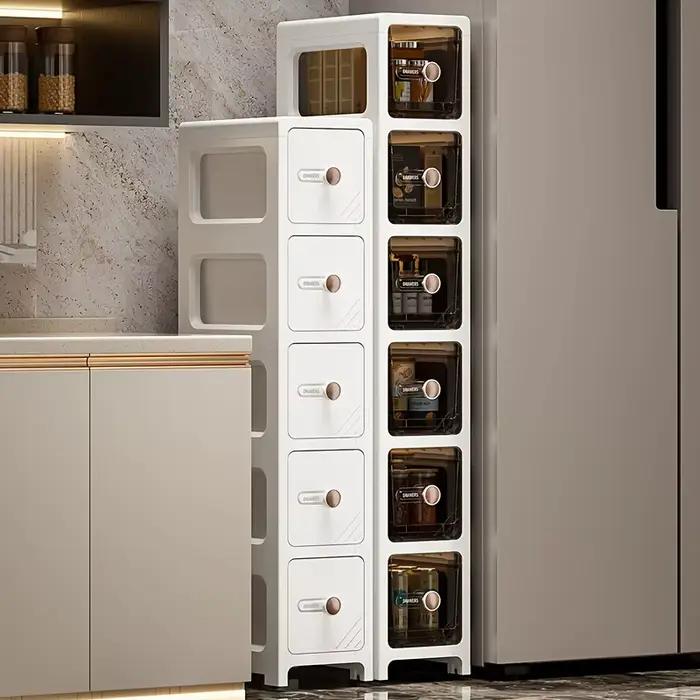 Armoire de rangement à espace étroit pour la maison - Style tiroir