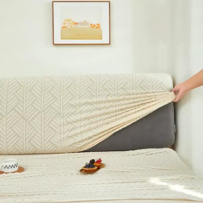Housse de tête de lit en Jacquard extensible