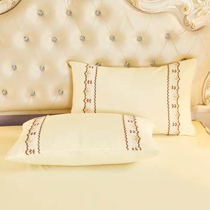 Ensemble de 3 pièces de jupe de lit en dentelle douce