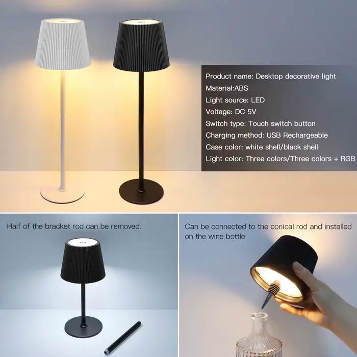 Lampe de chevet LED, base de lampe DIY