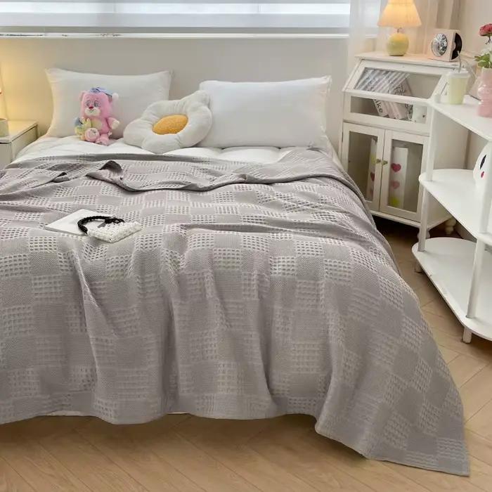 Couverture gaufrée 100% coton