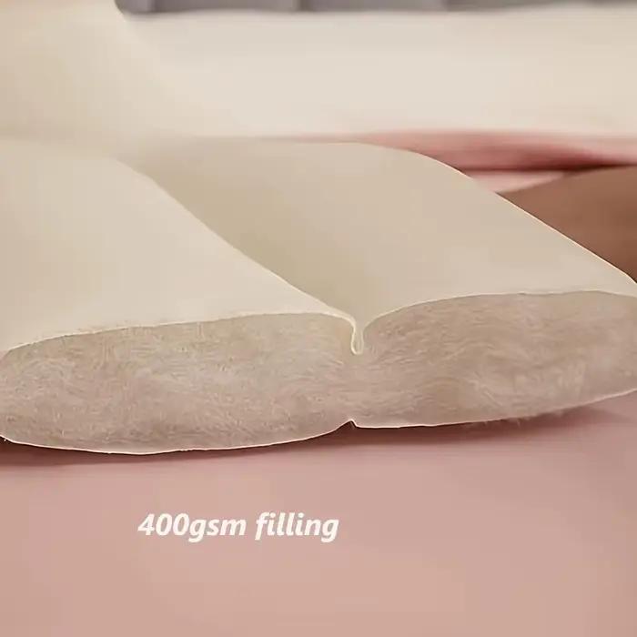 Housse de tête de lit matelassée en peluche tout compris