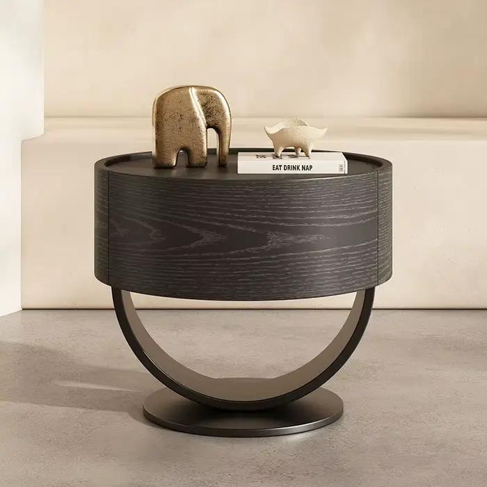 Table de chevet de luxe légère avec tiroirs pour chambre à coucher