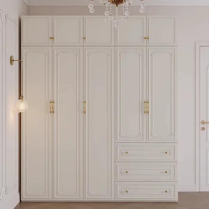 Dressing chambre armoires multifonctions étagères en bois grands