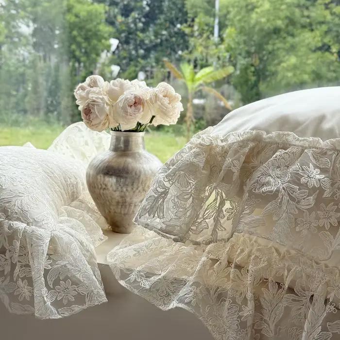 Ensemble de literie en coton égyptien beige