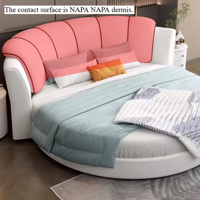 Cadres de lit blancs élégants Queen Low sans matelas