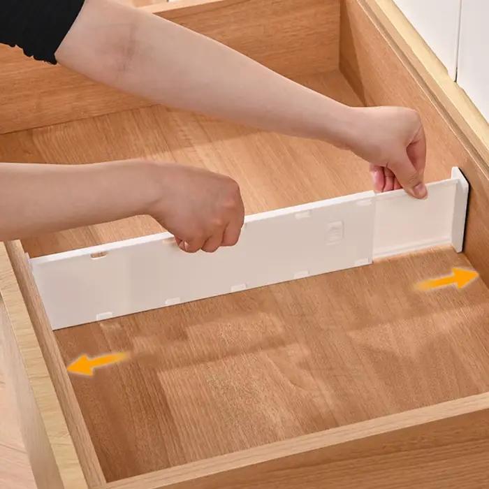 Nouveau Séparateur de tiroir télescopique bricolage réglable armoire clins multifonctionnel