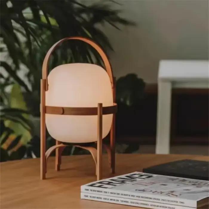Lampe de table LED en bois Wabi Sabi, abat-jour en verre minimaliste pour bureau, chambre à coucher, chevet, salon, lecture, décoration intérieure, lampe sur pied