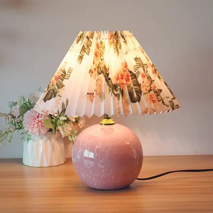 Lampe de bureau en céramique pour chambre à coucher