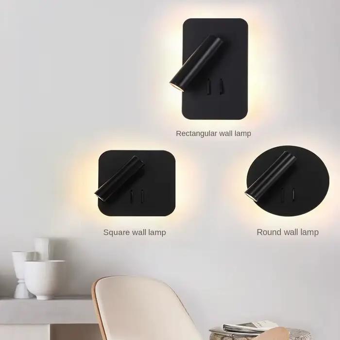 Applique murale Led moderne, luminaire de chevet, chambre à coucher, décoration avec interrupteur, projecteur, lecture, étude, décoration intérieure
