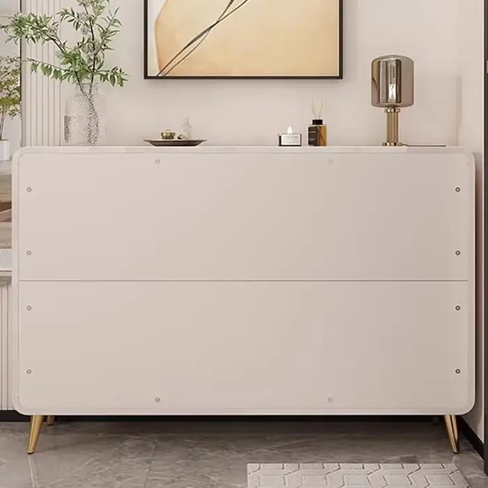 Commode de chambre créative et glamour style crème pour une esthétique