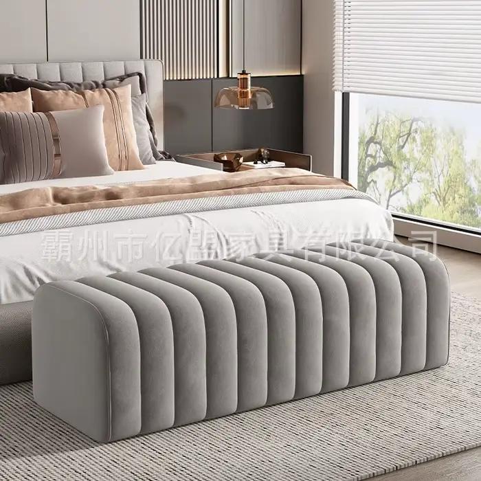 Banc de lit moderne, tabouret de chambre à coucher