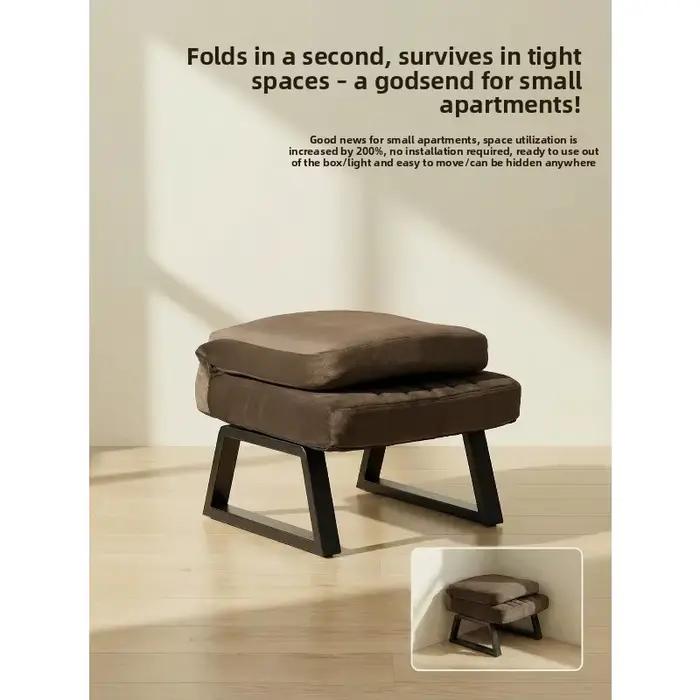 Banc à chaussures réglable et pliable, meuble de rangement pour la maison et la chambre, organisateur compact et pratique, siège confortable, meuble décoratif.