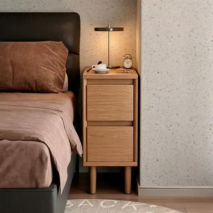 Table de chevet nordique, armoire de rangement pour la maison, meuble de rangement au sol pour chambre à coucher, petite commode de chevet