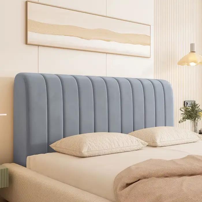 Housse de tête de lit de luxe en velours doux et épais
