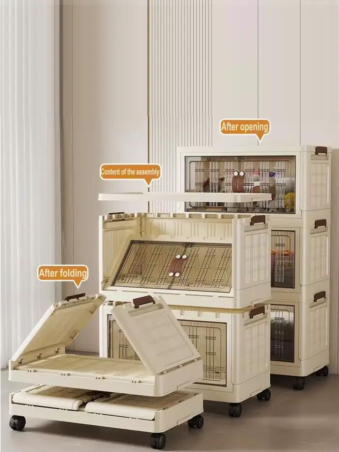 Armoire de rangement élargie et épaissie