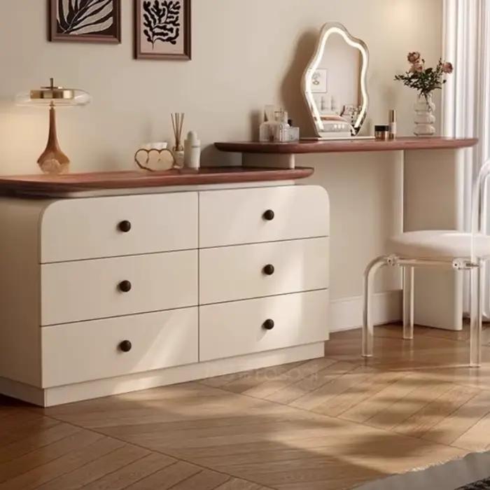 Coiffeuse Vintage en bois pour filles