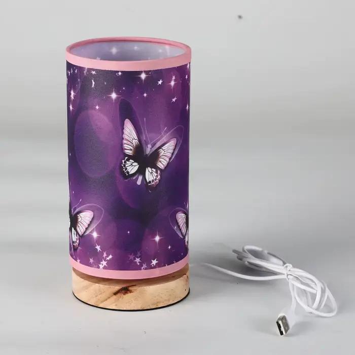 Petite lampe de Table chevet chaud LEDins papillon veilleuse créative
