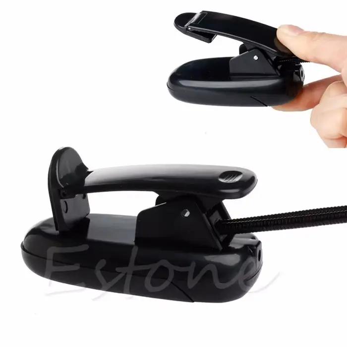 Flexible 2 Double Bras Clip Sur 4 LED 8 LED Lampe pour la Lecture de Livres Tablette