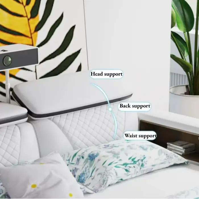 Lit de chambre moderne avec rangement 180x200