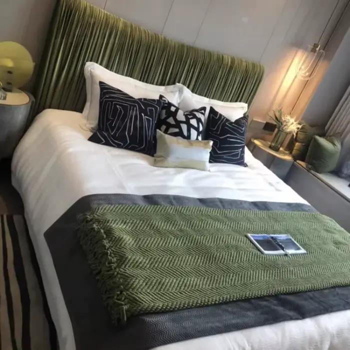 180x200 lit esthétique minimaliste Unique têtes de lit françaises cadre de lit filles Letto Matrimoniale chambre meubles accessoires