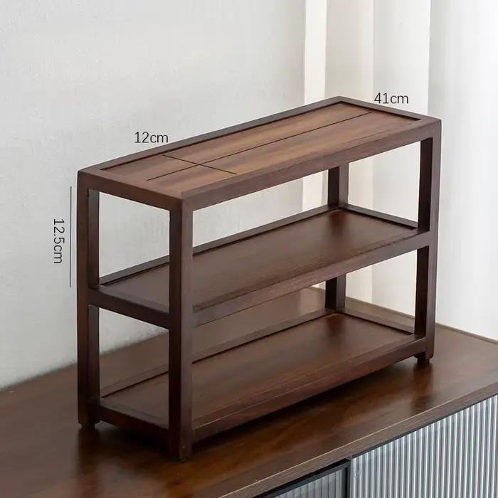 Petite armoire multi-trésor en bois de noyer